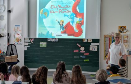 Verleihung der Leserakete an die Klassen 2a/2b